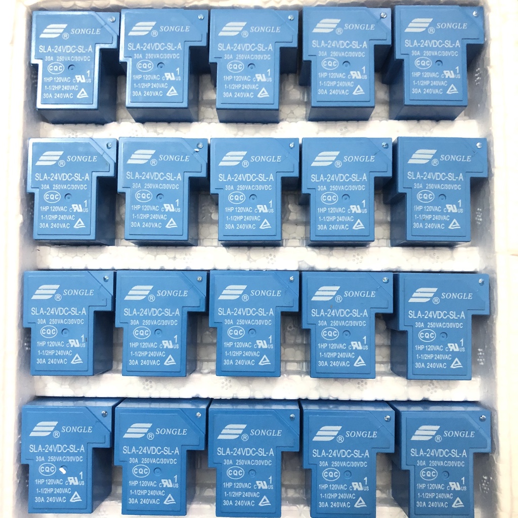 Rơ le 5V/12V/24V-10A, 5V/12V/24V48V-30A  rơ le 5 chân các loại chất lượng tốt.