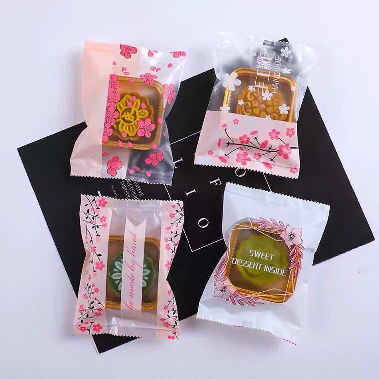 Khay túi trung thu vòng Hoa Handmade 100g (100 chiếc)