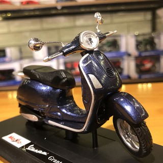 Xe mô hình mô tô Vespa Granturismo tỉ lệ 1/18 màu xanh ngọc