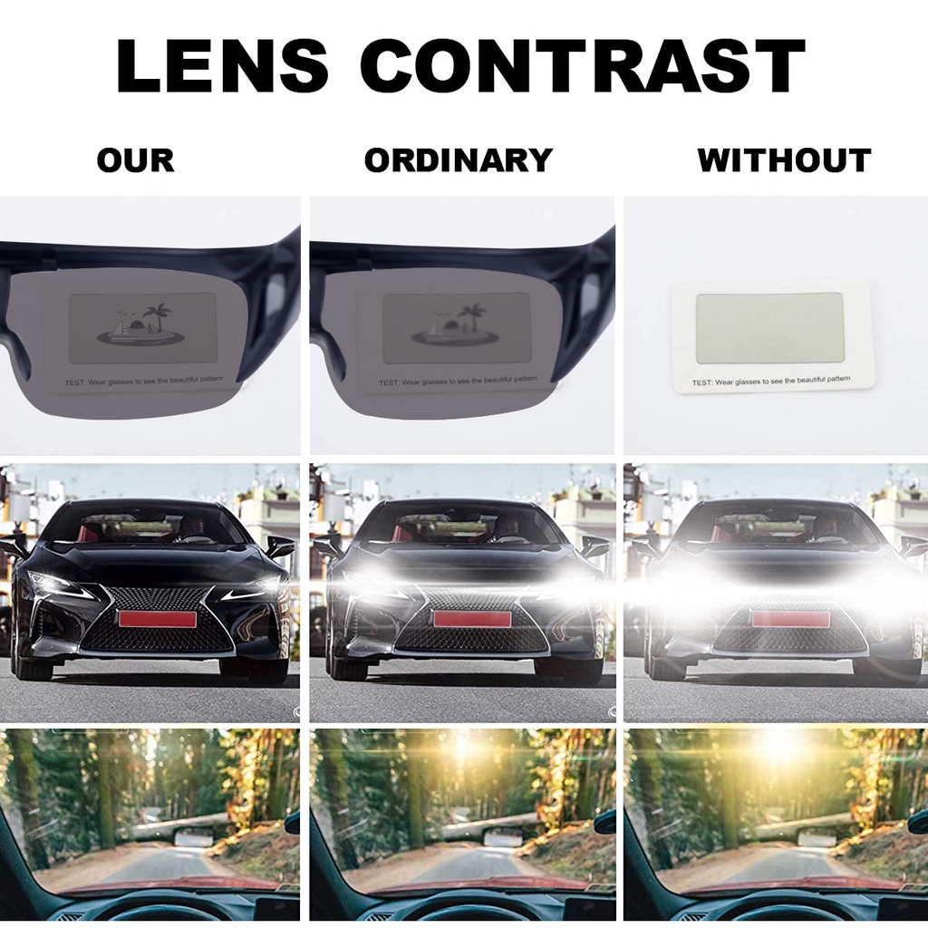 Kính Bảo Hộ Phân Cực Chống Tia UV Thiết Kế Đơn Giản Thời Trang