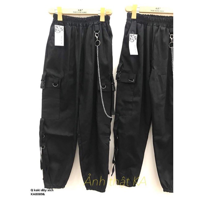 Quần kaki dây xích hai túi hộp siêu hot -KA /HÀNG SẴN SLL | BigBuy360 - bigbuy360.vn