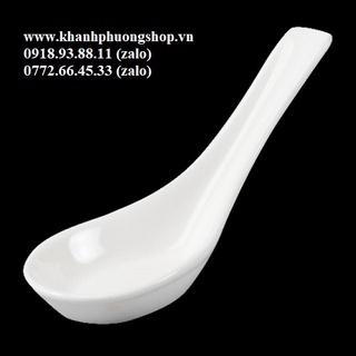 Muỗng sứ trắng Minh Long - muỗng sứ trắng