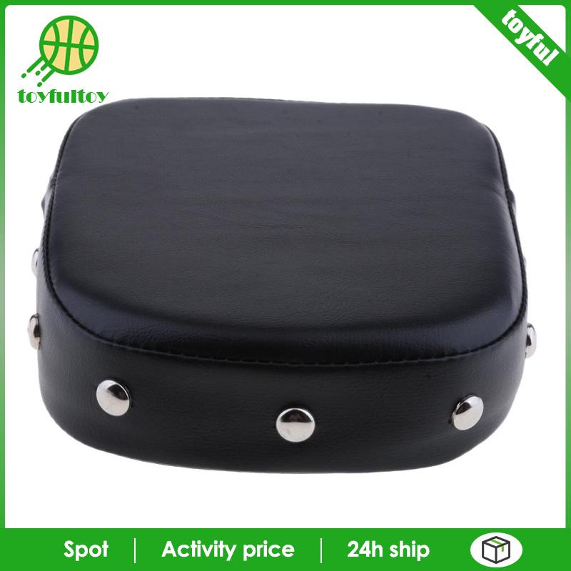 Đệm Tựa Lưng Bằng Da Tổng Hợp Màu Đen Thông Dụng Cho Harley Yamaha Honda