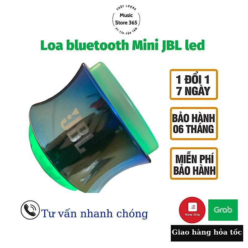 Loa bluetooth mini, mini có led cực chất + Bảo hành 12 tháng