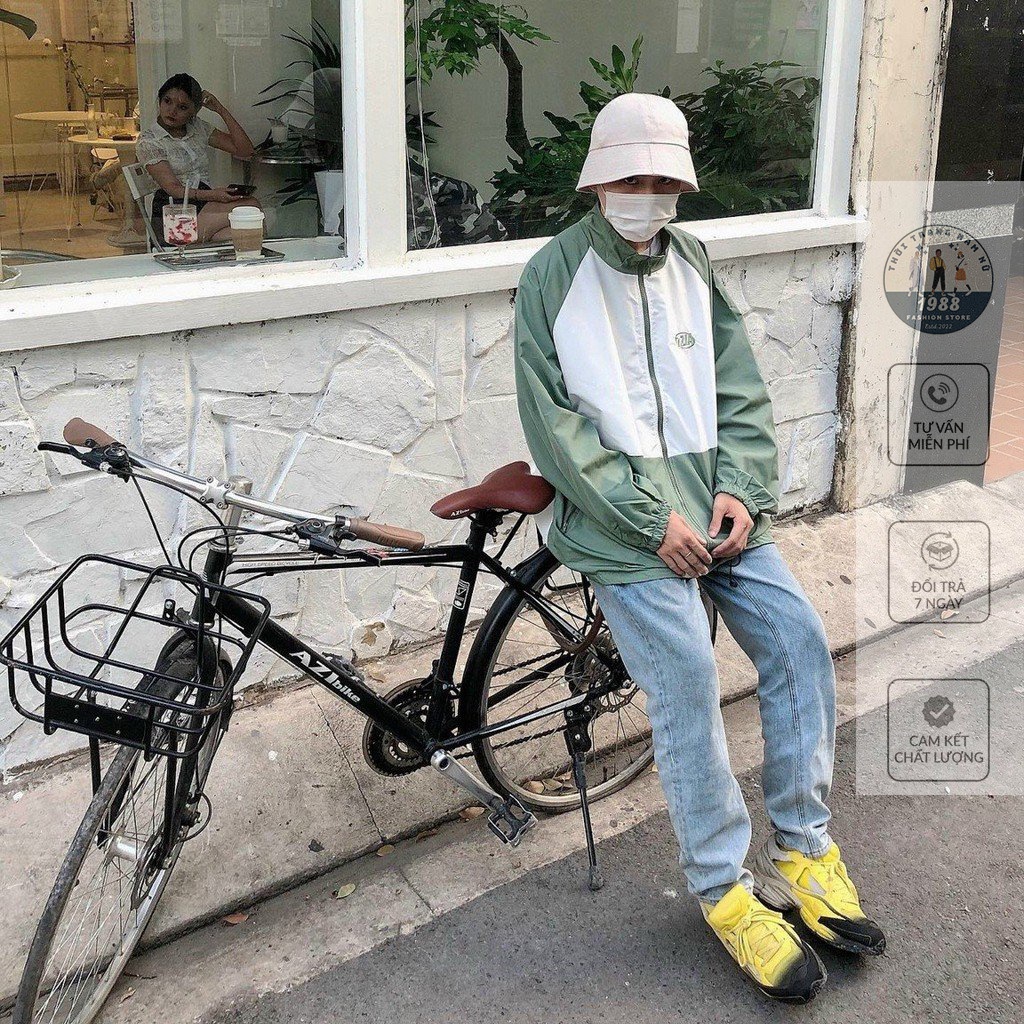 Áo Khoác Gió TMS 7ZIA, Áo Khoác Mùa Đông Unisex Form Rộng