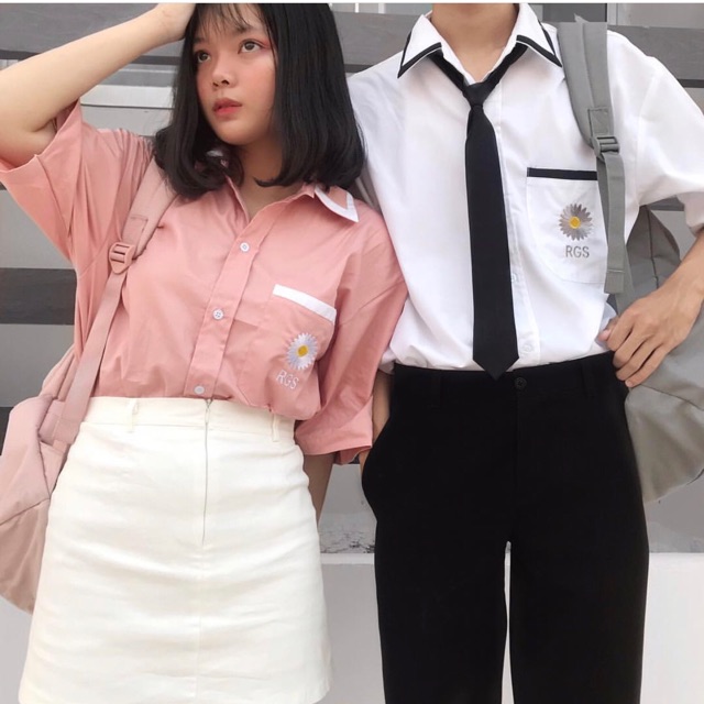 Sơ mi thêu hoa cúc ( Clip siêu HD )
