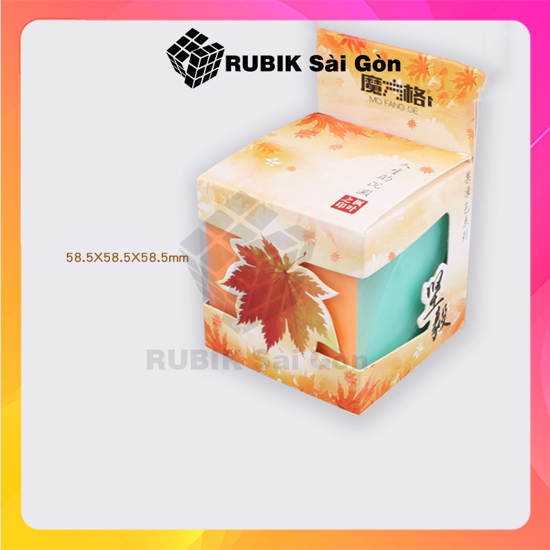 Rubik Ivy Jelly Cube Biến Thể Qiyi Rubic Thạch Lá Phong 6 mặt Maple Leaf Màu Sắc Đẹp Xoay Trơn Không Rít