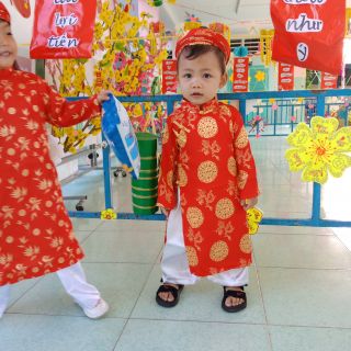Combo áo dài truyền thống cho miss hoa