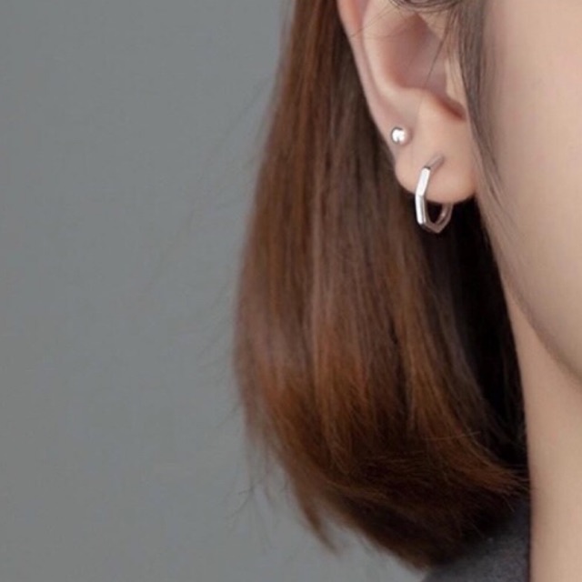 bông tai nữ bạc cá tính