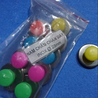 set 10 viên nam châm núm gắn bảng từ phi 28