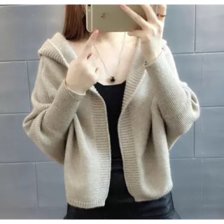 áo khoác nữ cape bat áo len ngắn choàng mùa thu đông