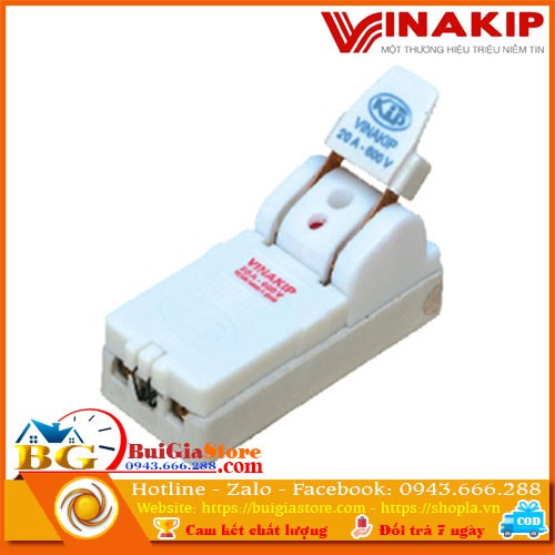 Cầu dao điện Vinakip 2 pha 15A 600V~ Vinakip