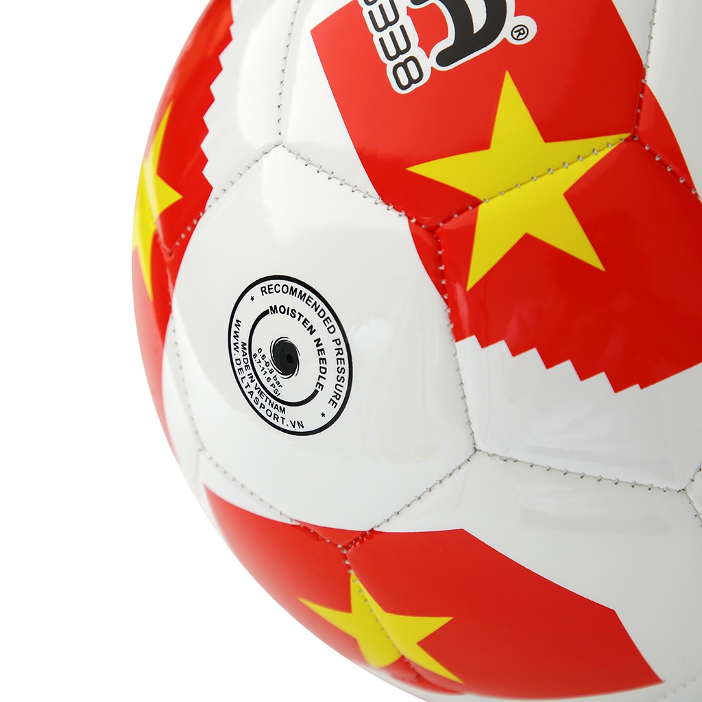 Bóng đá ngoài trời DELTA S4 3818-4M size 4 chất liệu da TPU tổng hợp, chơi trên sân cỏ nhân tạo sử dụng cho 9 - 12 tuổi.