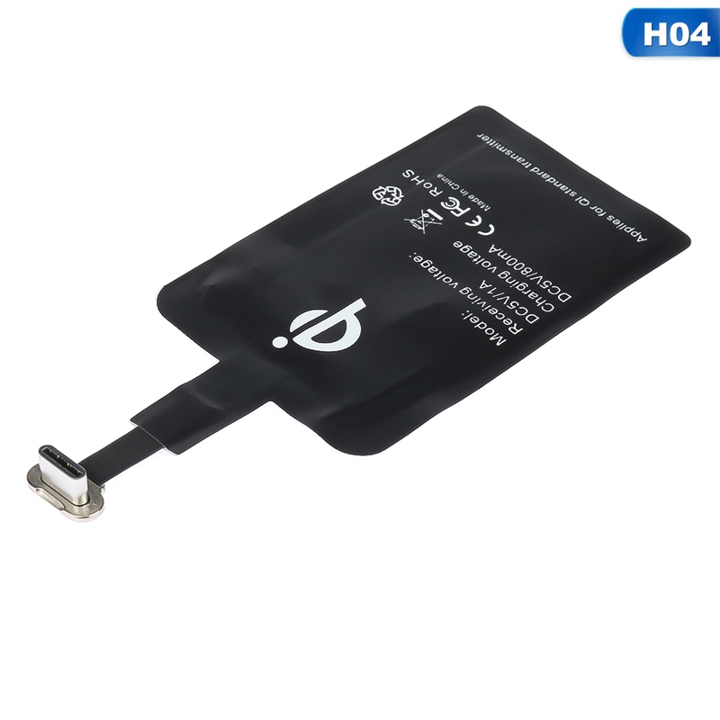 Android Miếng Dán Sạc Không Dây Qi Micro Usb Cho Điện Thoại Iphone