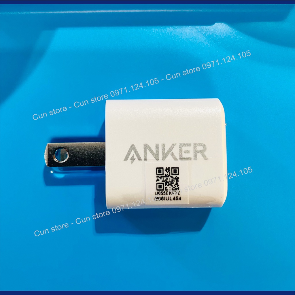Củ sạc nhanh Anker PowerPort 3 Nano 20W IQ3 - A2633 siêu nhỏ gọn | Bảo Hành 12 tháng