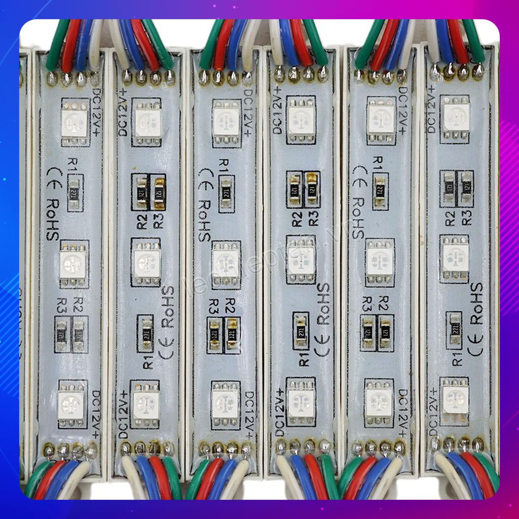 LED Hắc 3 bóng 7512 RGB 5050SMD - 1 Dây 20 Bóng LED 12v