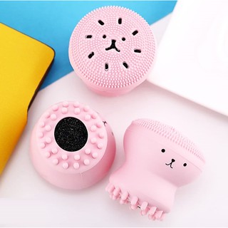 Cọ rửa mặt và massage bạch tuộc