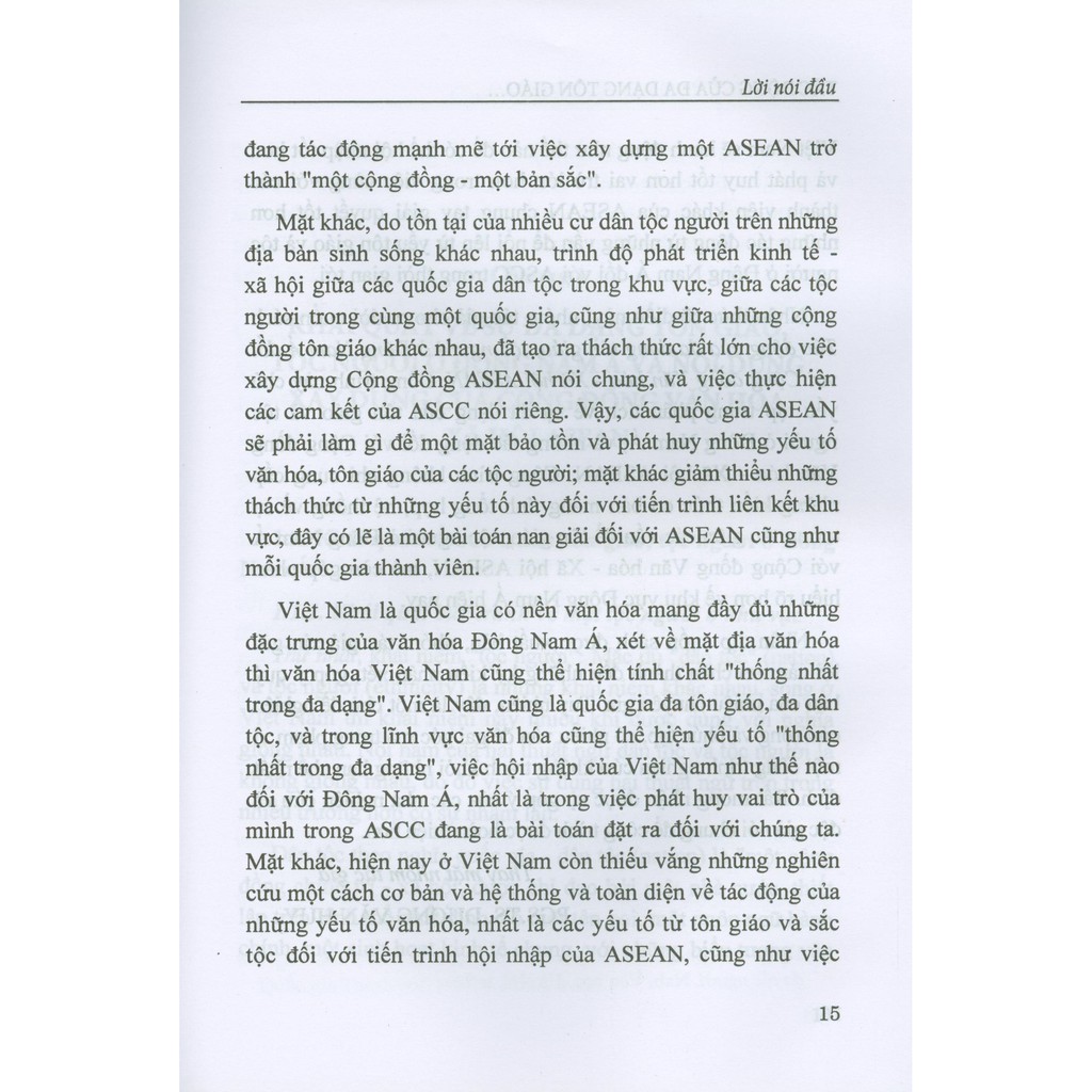 Sách - Tác Động Của Đa Dạng Tôn Giáo Tộc Người Ở Đông Nam Á Đối Với Cộng Đồng Asean | BigBuy360 - bigbuy360.vn