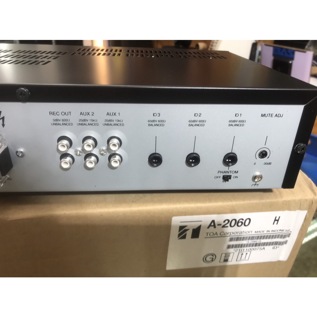 Toa A-2060 H, Amply tăng âm truyền thanh 60W, âm thanh thông báo, hội trường quán cafe