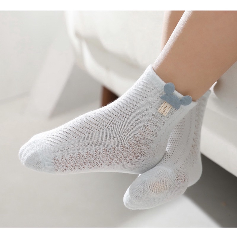 Tất Vớ Lưới Thoáng Mát Thông Hơi Hình Mickey Cho Bé