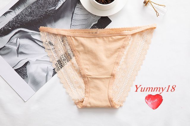 Quần lót cotton phối ren 1 dây hông sexy C96