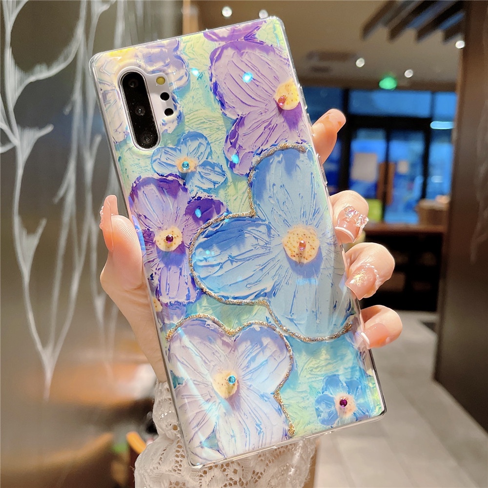 Ốp Điện Thoại Silicon Mềm Họa Tiết Hoa Cho Samsung Galaxy A72 A52 A52s A42 A32 A22 A22s A12