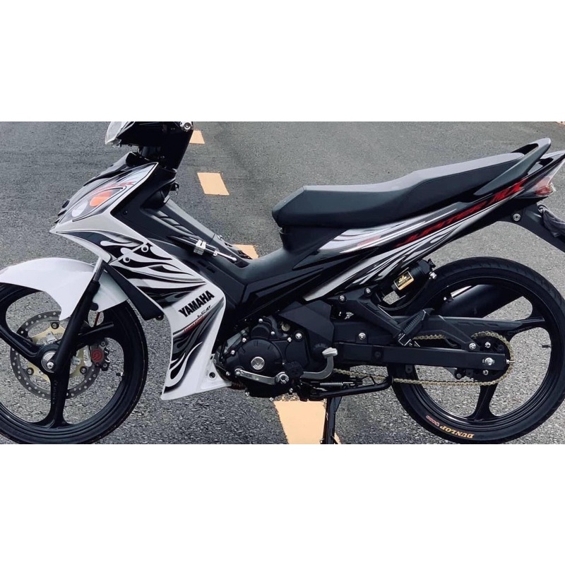 Tem rời exciter 2006-2010 trắng đen lửa