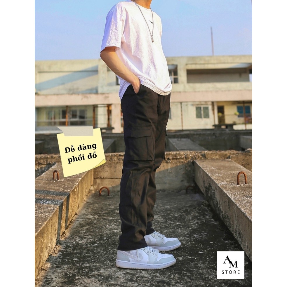 Quần Cargo Pants, Quần Kaki Túi Hộp Chất Đẹp Không Nhăn Xù