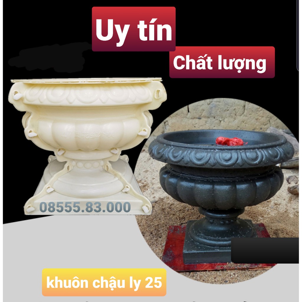 Khuôn đúc chậu ly 25 (khuôn chậu ABS có lòng trong)