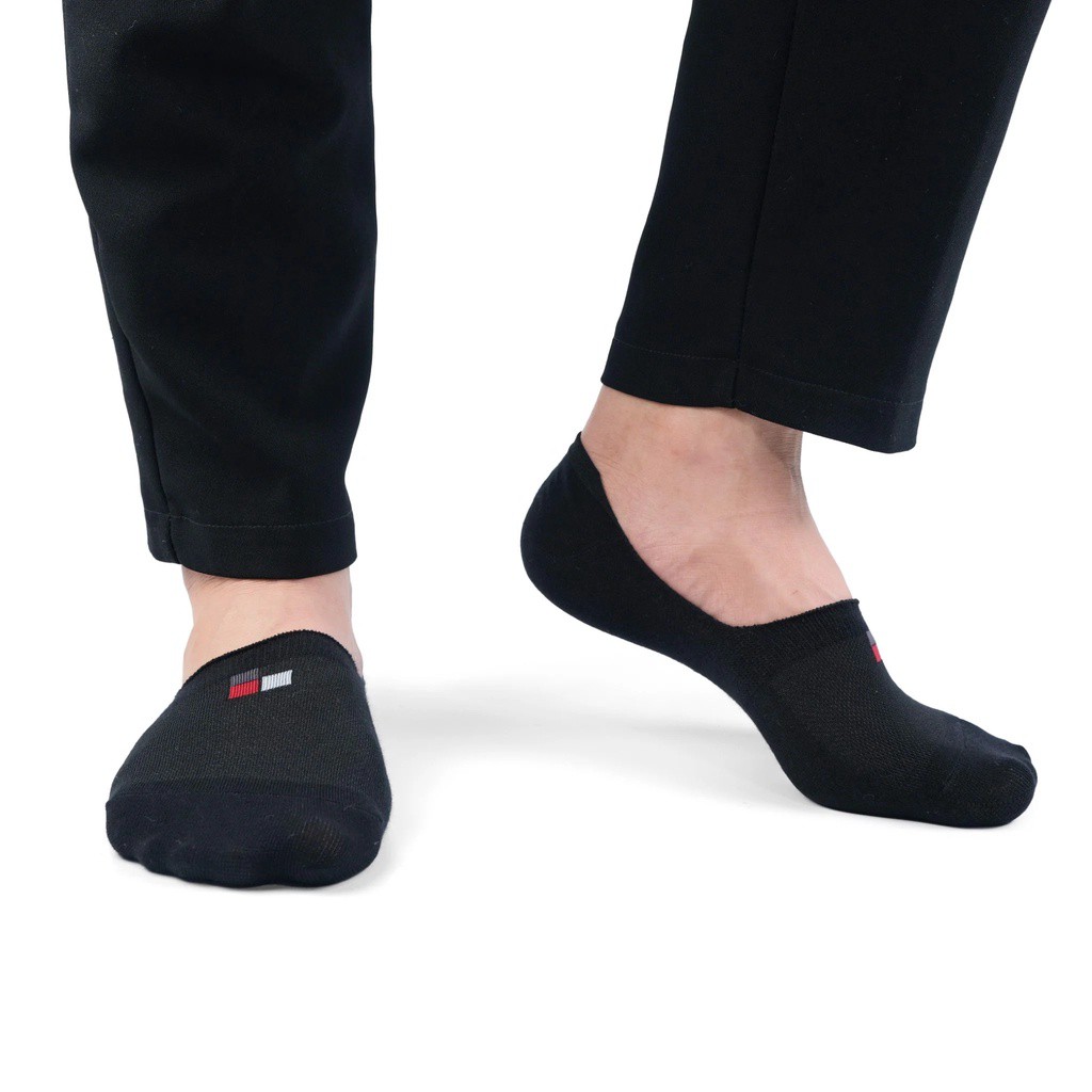 Tất lười nam nửa bàn chân đi giày lười cổ ngắn cao cấp chất liệu kháng khuẩn có silicon chống trượt Kwin Bizmen CO08