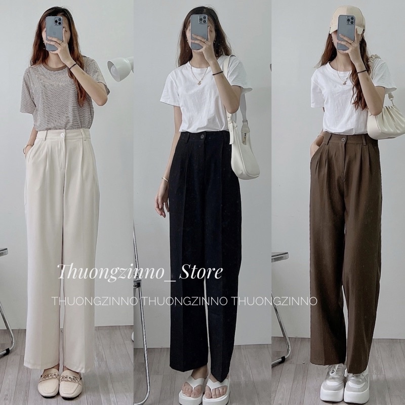 Quần ỐNG SUÔNG MÀU MỚI “Lady Mode” Quảng Châu Quần Culottes ống rộng tông Tây lạ mắt