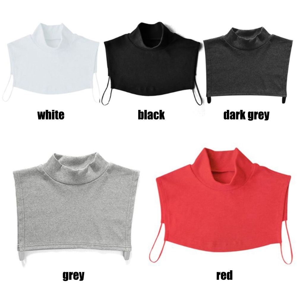 Cổ áo giả bằng cotton màu sắc đơn giản ấm áp cho nam nữ