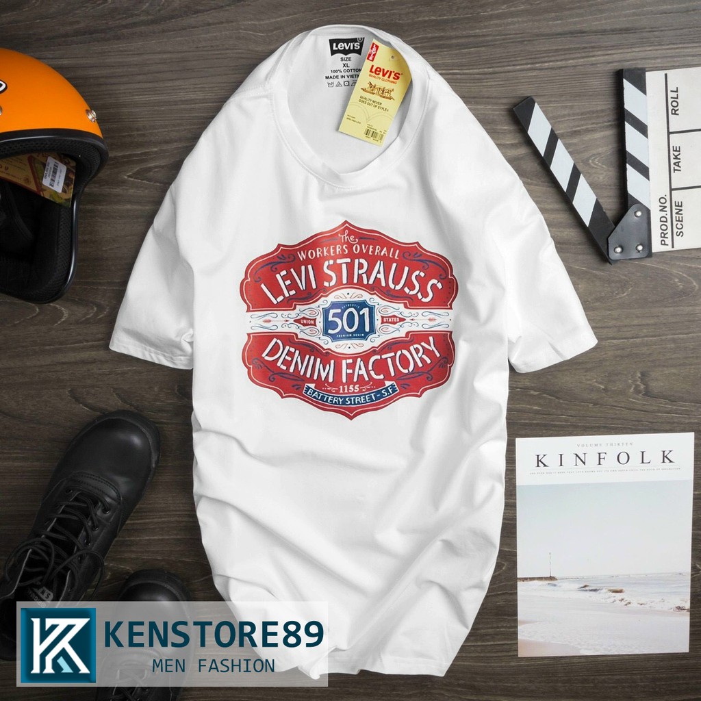 Áo thun nam cổ tròn LE STRAUSS cao cấp KENSTORE89 ATV181