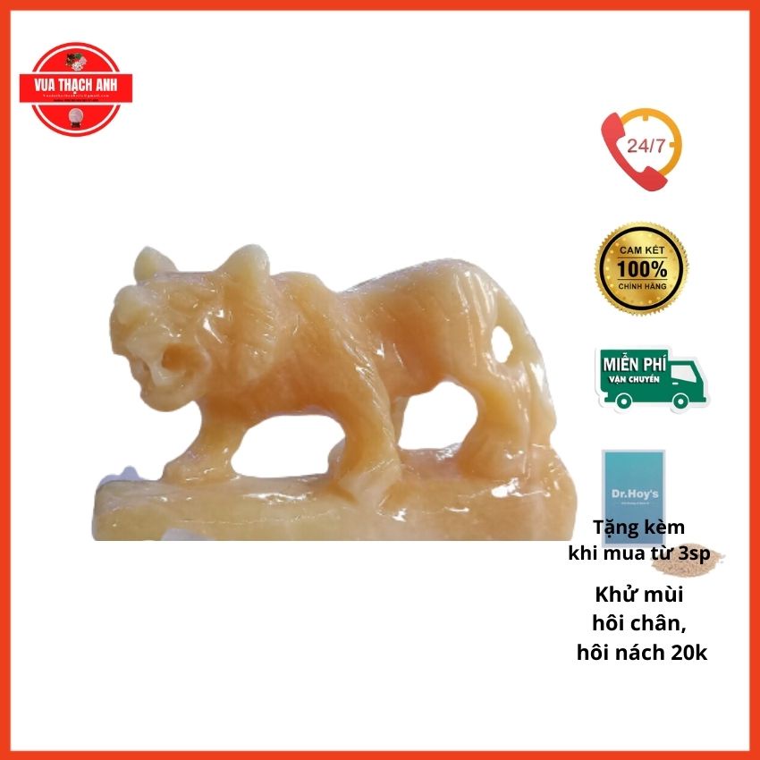 Tượng Cọp 12 Con Giáp Đá Ngọc Hoàng Long ⚡FREESHIP⚡ Giá Gốc, Đá Nguyên Khối, Trang Trí Nhà Cửa, Thu Tài Hút Lộc,...