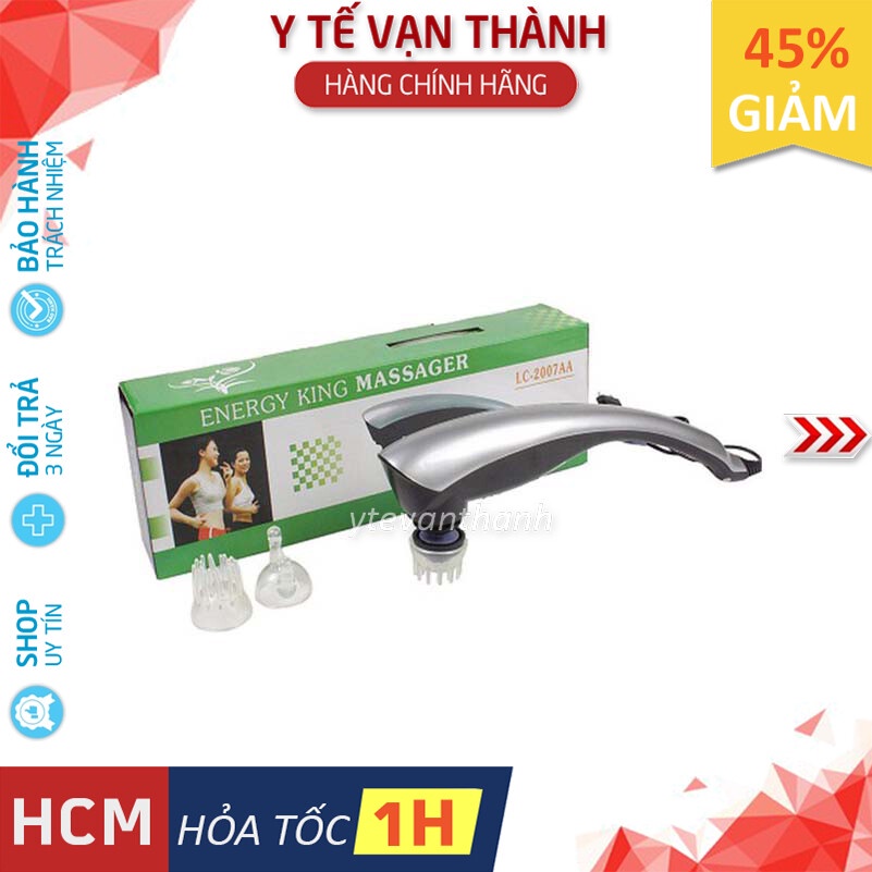 ✅ Máy Massage Cầm Tay Hồng Ngoại 3 Đầu: Energy King LC-2007AA (Mát xa, Massa) (BH 06 Tháng) -VT0184