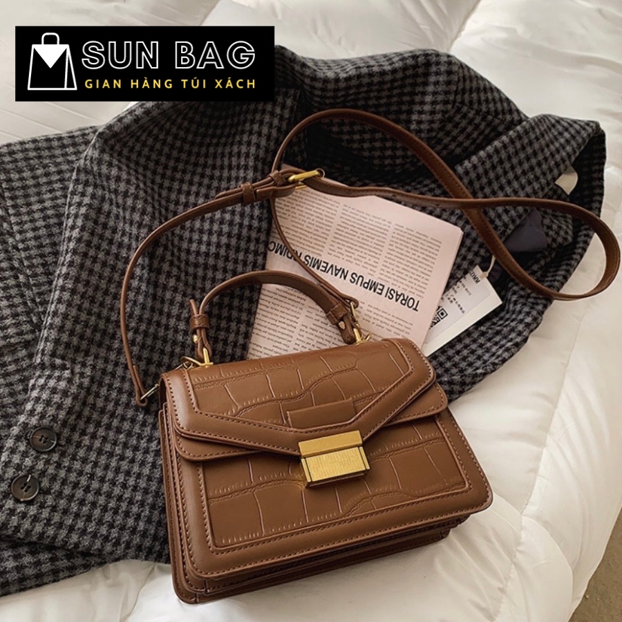 Túi xách nữ đeo chéo, đeo vai, túi cnk đi chơi, đi học, da đẹp, thời trang cao cấp size 20cm SB182