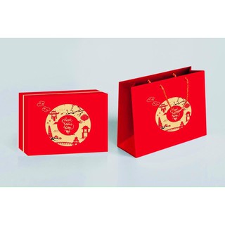 Hộp đựng quà tết + Tặng túi giấy sang trọng - Hộp Lớn 28x38cm
