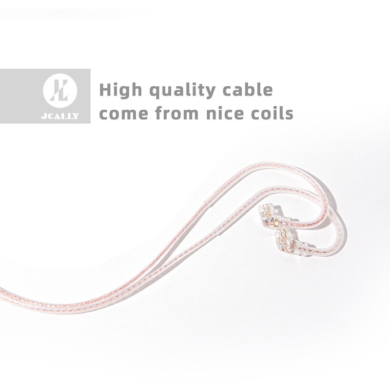 [NC] Dây Cáp nâng cấp tai nghe Có Micro đàm thoại JCALLY PJ2 OFC Đồng mạ Vàng 5N