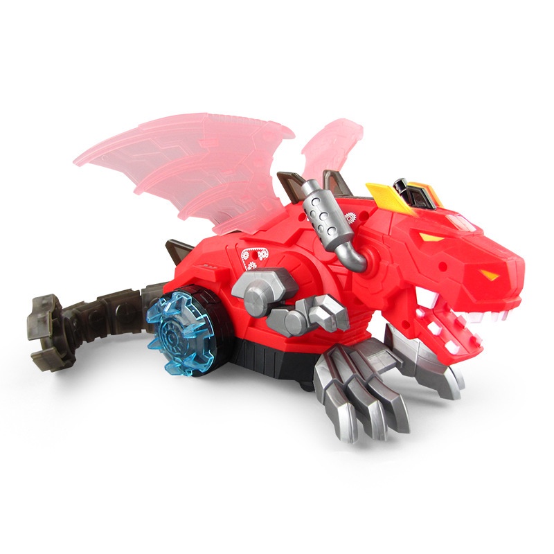 Đèn Lồng Khủng Long Đuôi Dài Chạy Pin Có Nhạc Đèn Phát Sáng Cho Bé Chơi Trung Thu