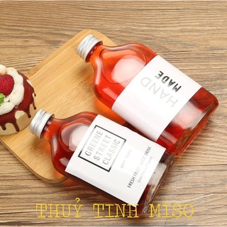 Bộ 6 Chai thủy tinh dẹp 350ml DCC