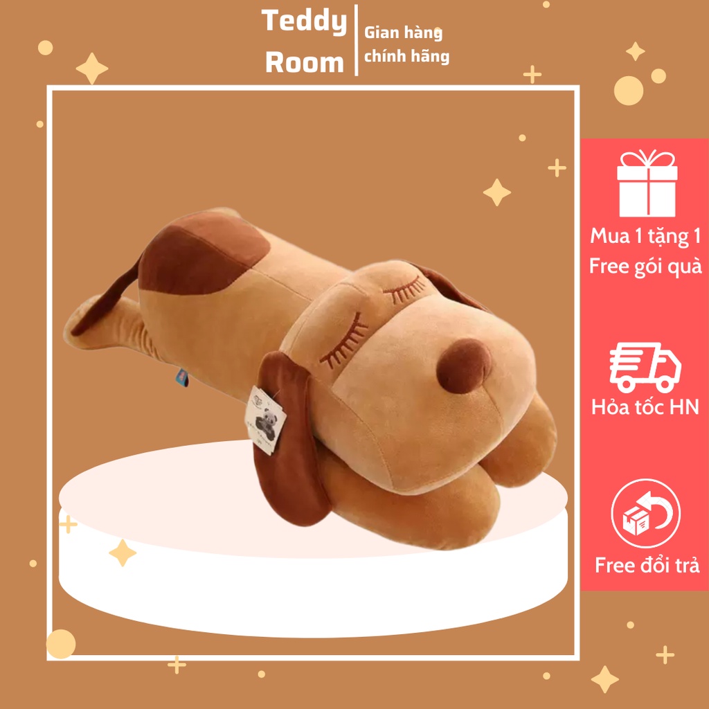 Gấu bông Chó nâu tai dài cao cấp Teddyroom