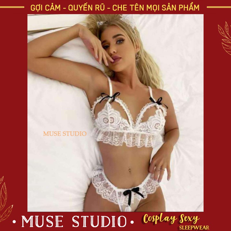 Đồ lót sexy 💘𝑯𝑶𝑻 𝑻𝑹𝑬𝑵𝑫💘 Bộ Đồ Lót Ren Kèm Ren Đùi Gợi Cảm | BigBuy360 - bigbuy360.vn