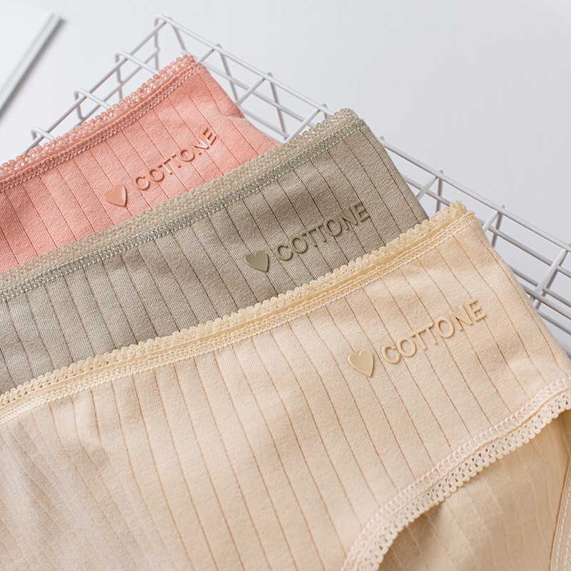 Quần lót nữ cotton tăm cao cấp thoáng khí co giãn kháng khuẩn 223 - HaSong