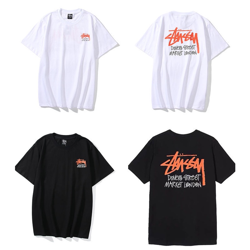 Áo thun tay ngắn in chữ Stussy World Tour thời trang độc đáo