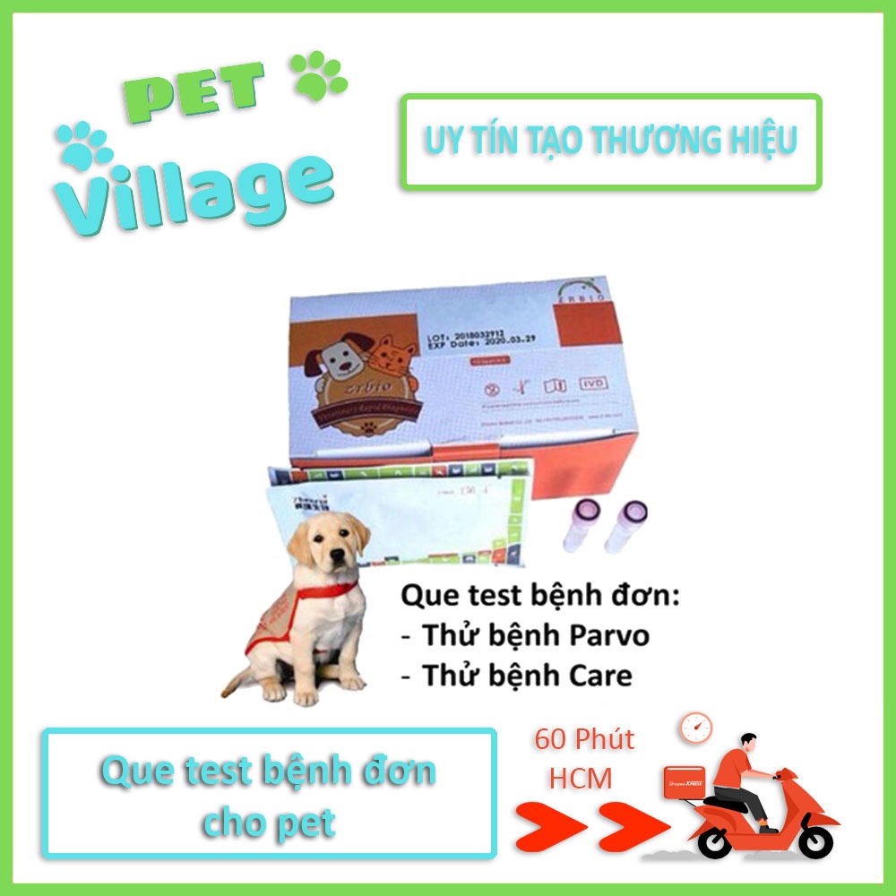 (1 que) Test bệnh parvo chó que thử bệnh pravo chó