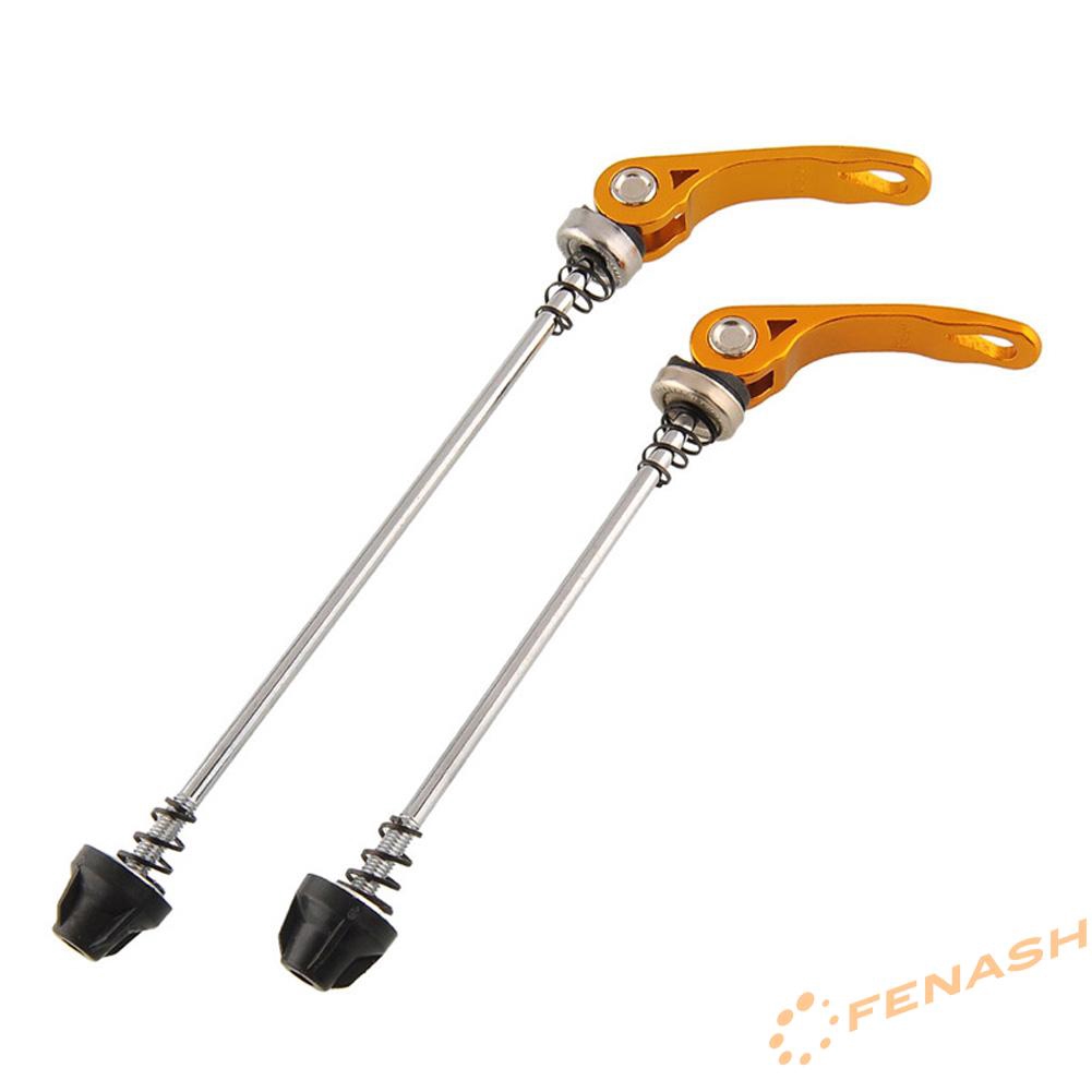 FE Pair Bike Bicycle Cycling Wheel Hub Skewers Quick Release Bolt Lever Axle