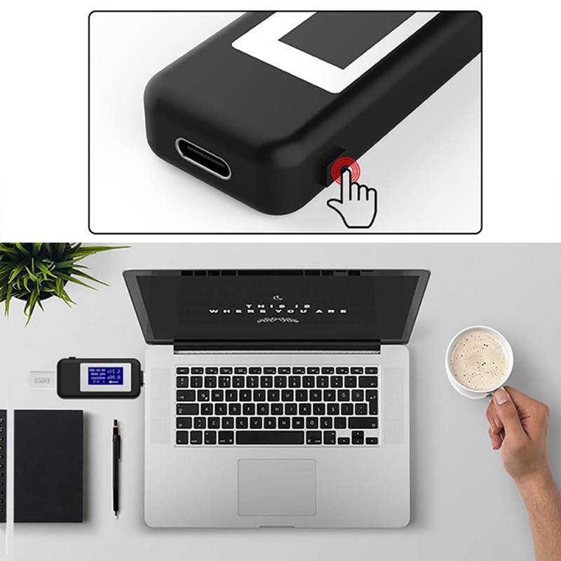 Máy đo USB Type-C Máy đo điện áp kỹ thuật số DC Máy đo điện áp Máy đo dòng điện Máy dò Ampe kế Bộ sạc dự phòng điện