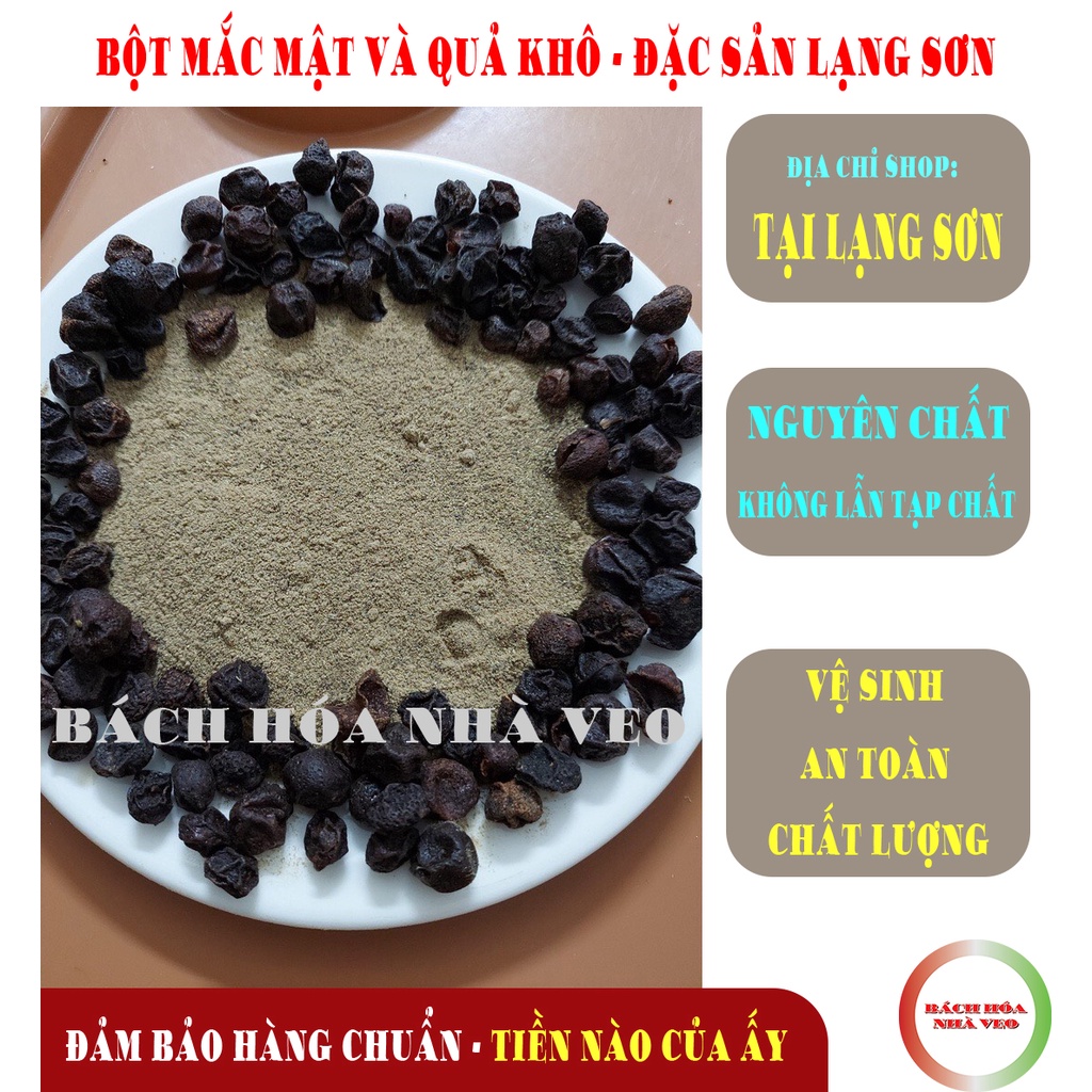 Bột quả mắc mật (móc mật), và quả mắc mật khô, Hàng Chuẩn Lạng Sơn KHÔNG PHA TẠP CHẤT, Hàng Vụ Mới