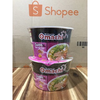 COMBO 2 HỘP MÌ KHOAI TÂY OMACHI SƯỜN HẦM NGŨ QUẢ( 92 GRAM )