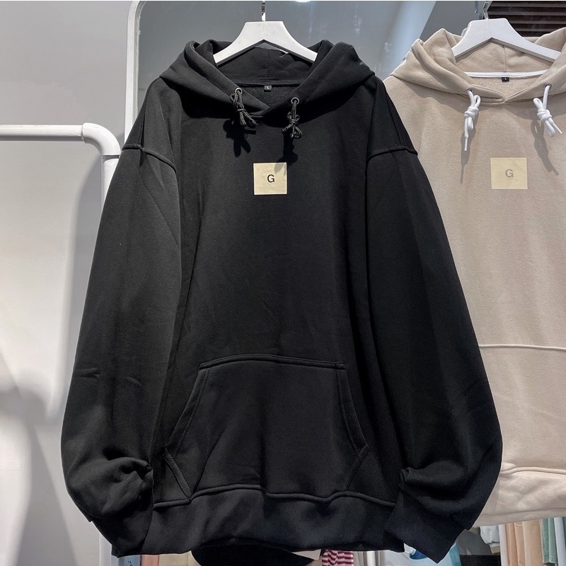 áo hoodie logo G 2 màu unisex ảnh thật SSSTore ( nam nữ mặc đều được) | BigBuy360 - bigbuy360.vn